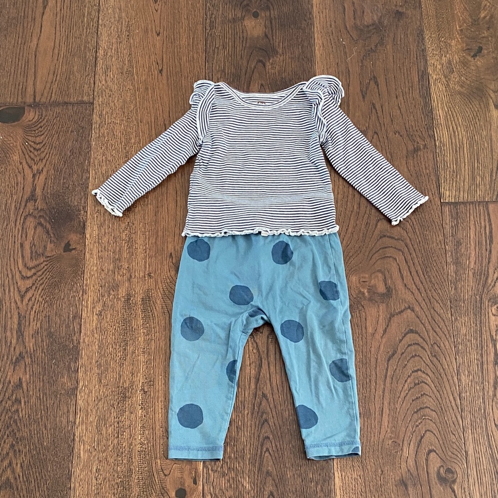 Tea pant and long sleeve top set